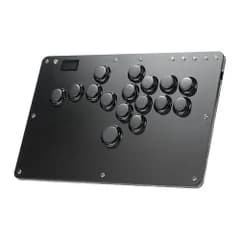 【新品】レバーレスコントローラー レバーレス アケコン 膝置き可 極薄の厚さ 天板広め 持ち運び便利 R16黒 アケコンレバーレス for PC/Switch/PS4/PS3 無遅延 コンパクト RGB LED ホットスワップ ボタン交換可能 55620e7a
