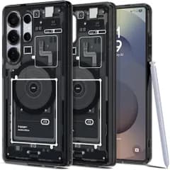 【新品】Spigen Galaxy S25 Ultra ケース Magfit対応 クリア ストラップホール 米軍MIL規格 ウルトラ・ハイブリッド・マグフィット ACS08957 (ゼロ・ワン・ブラック) d80ca182