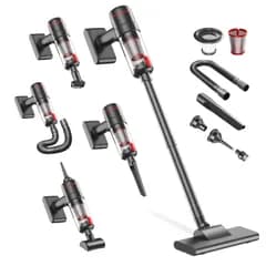 掃除機 コードレス 【超強力吸引28000Pa吸引＆吹き出しの2in1&0.6kg超軽量】 スティッククリーナー ハンディクリーナー 電動エアダスター 8種類ノズル 延長パイプ LEDライト搭載 Type-C充電式 LEDライト付き そうじき e5ed9768