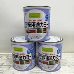 【新品】アサヒペン ペンキ 高性能塗料 1.6L×3個 フレッシュグリーン M2207-hkky4