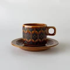 HORNSEA エアルーム カップ&ソーサー 英国 ヴィンテージ ホーンジー HEIRLOOM ヘアルーム ブラウン イギリス コーヒーカップ 90944
