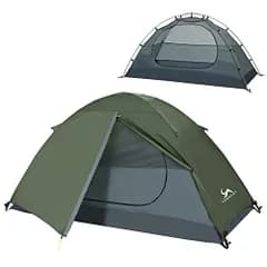 【新品】TOMOUNT テント ソロテント 1-2人用 キャンプテント 二重層 自立式 耐水圧3000mm 通気 防風 軽量 コンパクト バイク アウトドア 登山用 簡単設営 4シーズン キャンピング 9f5096ba