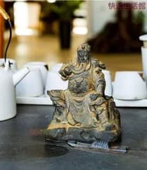 武聖関羽人物像 文房置物・案頭  鎮宅辟邪 開運風水 招財  工芸品zw519zw519