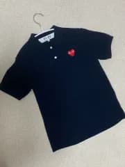 コム・デ・ギャルソン PLAY ネイビー カラーTシャツ XS
