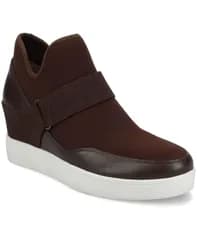 ジュルネ コレクション レディース シューズ スニーカー Journee Collection Womens Damari Stretch Wedge Sneakers Chocolate チョコレート