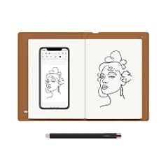HUION NOTE アナログデジタルノート スマート手書きノート 紙に手書きしたメモを即デジタル化 ワイヤレスでスマホに連動 A5サイズ ラフ画制作 メモ書き 漫画 イラスト 授業 会議 ペンタブとして使用可能 【一台二役】/ e4bccfd0