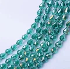 10×15mm 雫ビーズ クリスタルガラス パーツ しずく 多面カット