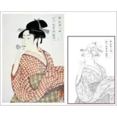 【新品未開封品】大人の塗り絵 ジグソー ビードロを吹く娘 300ピース