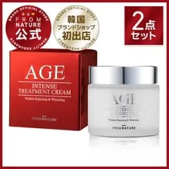 【ブランド公式】フロムネイチャー AGE クリーム 80g×2点 ナイアシンアミド 韓国コスメ ガラクトミセス スキンケア 基礎化粧品