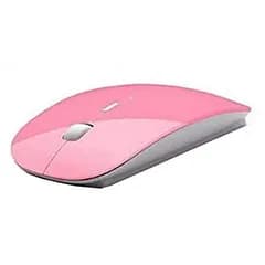 極薄 マウス 《ピンク》 Bluetooth 無線 光学式ワイヤレスマウス[定形外郵便、送料無料]mer002