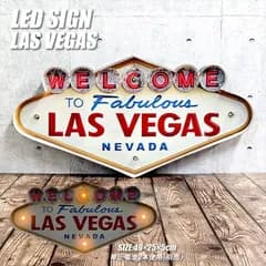 LEDサイン ラスベガス LED看板 LEDサインボード ランプ LED電球 壁掛け アメリカン雑貨 アメリカン 看板 ルート66 LASVEGAS ガレージ インテリア カリフォルニア ヴィンテージ