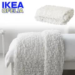 【新品】IKEA ブランケット OFELIA オフェーリア イケア 130x170 cm ホワイト
