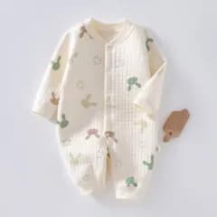 ☆ ウサギ ☆ 73cm ☆ ロンパース 長袖 ベビー コットン ベビー ロンパース 長袖 カバーオール ベビー服 パジャマ 子ども服 ルームウェア 部屋着 子供服 スナップボタン 新生児 コットン 綿 赤ちゃん 女の子 可愛い かわいい 出産お祝い