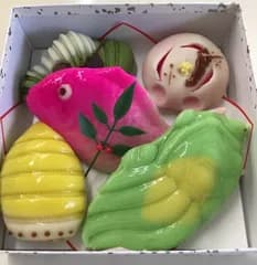 祝い菓子【練り切り5品】敬老の日　冷凍便