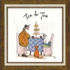 絵画 サムトフト「みんなでお茶」 【その他サムトフト作品多数あり】 アートフレーム リビング 玄関 トイレ インテリア 額付き 額入り 額装込 プレゼント ギフト 御祝 模様替え イラスト かわいい おしゃれ 壁掛け 絵 M