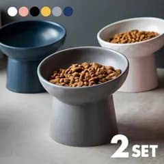 ペットフードボウル ペットフードボール エサ皿 餌皿 犬 猫 食事台 陶器 陶磁器 セラミック スタンド おしゃれ   LLXJ0021