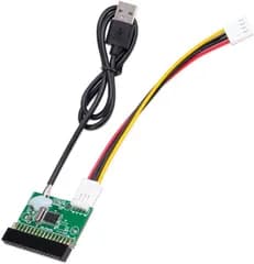 3.5インチ フロッピードライブコネクター FFD→USB 変換アダプタ 1.44MB 34ピン 34P - USBケーブルアダプター PCBボード 電源ケーブル付き 1個