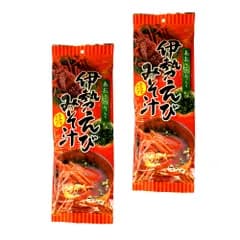 あおさのり入り 伊勢えびみそ汁 生みそタイプ ５食入 ×２個 （特産横丁×全国の珍味・加工品シリーズ） OUS 三重県 伊勢 志摩 お土産