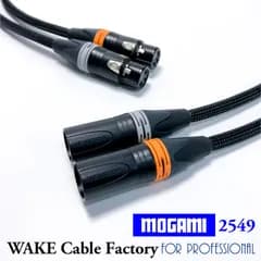 プレミアム仕様！MOGAMI2549★XLRケーブル1mステレオペア