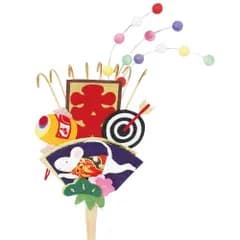 在庫処分　正月飾り　熊手　干支　子　めでたや　New Year's decoration  Kite  Zodiac rat