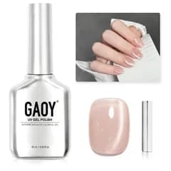 新品 GAOY マグネットネイル 超微粒子 ヌード ジェルネイル キャッツアイジェル ガラス玉 単色*16ml 磁石付き UV・LED対応 ポリッシュタイプ ホログリッター カラージェル（2331 シャイニングヌード）
