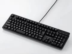【新品・2営業日で発送】ELECOM エレコム 有線フルキーボードメンブレン式USB(2.0)2ポートブラック(TK-FCM094HBK)