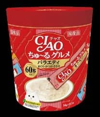 【新品】チャオちゅーるグルメバラエティ１４ｇ×６０本 いなば　ペットフード　ペット