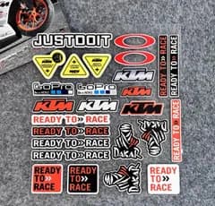 ★アウトレット★新品 MotoGP KTM Dakar Rally レーシング バイク ステッカー KTM READY TO RACE ヘルメット シール アクセサリー グッズ