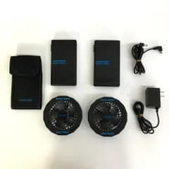 MIDORI ANZEN ミドリ安全 HIGH-POWER ハイパワー COOLFAN クールファン ファンバッテリーセット ※充電&動作確認済