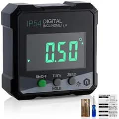 デジタル角度計 IP54 防水防塵 ±0.2° 角度測定器 傾斜器 水平器 分度器 小型 日本語説明書 