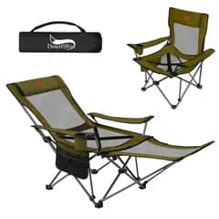 【特価商品】DesertFox リクライニングチェア キャンプ椅子 4way 仮眠 昼寝 4段階調整 四季適用 【メッシュと薄手コットを自由に切り替える】【耐荷重150kg】アウトドアチェア コンパクト 折りたたみチェア 軽量 イス 【 独自開発のカップホルダ