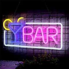East Leaf バーネオンサイン ネオンライト BAR ホームバー LED USB給電 吊り下げ 業務用 デコレーション