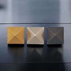 【10個入】真鍮 トキン鋲　中 ミガキ / ニッケル / ブロンズ　飾り鋲　釘隠し　アンティーク金物　太鼓鋲　和風金物　レトロ