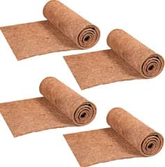AZNABLE ココナッツマット 爬虫類 床材 ココヤシマット 園芸 30cmx100cm(ブラウン,  4個)