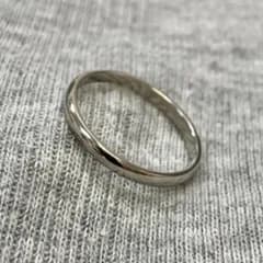 STAINLESS STEEL 2mmラウンドリング Silver 甲丸指輪