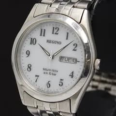 稼働 レグノ ソーラー ホワイト文字盤 E101-S028221 メンズ腕時計 2000000 NSK KMR