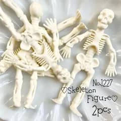 ♡no.1227骸骨のフィギュア♡ガイコツドクロハロウィン髑髏ゴシック秋スカル