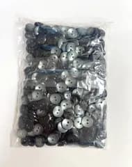 黒ボタン　500個入り　11mm 黒蝶貝風　釦
