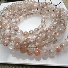 スーパーセブンルチルクォーツ 6mm 54cm 3連巻きブレスレット