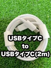 【在庫処分 2m】USBタイプC-USBタイプCケーブル