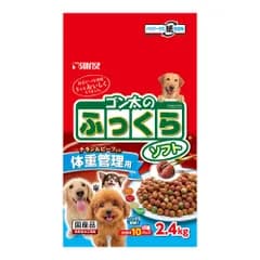 【同梱不可】【4個セット】マルカン ゴン太のふっくらソフト体重管理用2.4kg