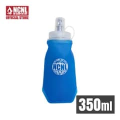 NCNL ソフトフラスク ハイドレーションボトル Mサイズ 350ml 水筒 ウォーターボトル 軽量 折りたたみ TPU 防塵キャップ付き 登山 ソロキャンプ トレラン ランニング アウトドア用品 キャンプ用品 品質検査済 （ブルー）