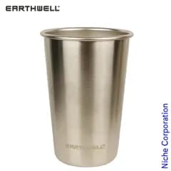 【新品】 アースウェル(EARTHWELL) PINT CUP 16oz RAW STEEL  09792626