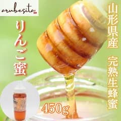 山形県産　完熟生はちみつ　りんご蜂蜜　450g