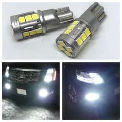 プロボックス　NHP/NSP160V、NCP・NLP5#系/
トヨタ　プログレ　JCG1#系 高輝度 T10 LED バルブ ポジション球 車幅 スモール 16連 純白 車検対応 ポン付け