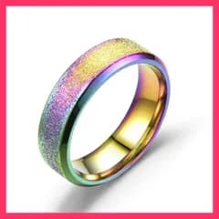 ★スタッフおすすめ★リング 虹 レインボー カラー 指輪 アクセサリー ヒップホ 送料無料　スピード発送リング 虹サイズ  おすすめ おしゃれ　かわいい　人気 20210510-5