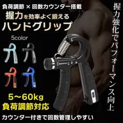 ハンドグリップ 筋トレ器具 握力トレーニング 握力 回数記録機能 負荷調整式 握力計 ハンドグリッパー ストレス解消 リハビリ器具