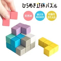 天然木 立体パズル ひらめき 木製 パズル 知育 おもちゃ 知育玩具 【▲7】【TG】【EN】/木製ひらめき立体パズル