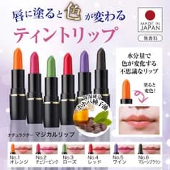 メイコー化粧品 ティント オレンジ リップ 落ちにくい 日本製 落ちない 唇に塗ると色が変化 落ちにくい口紅 ナチュラクター マジカルリップ 口紅