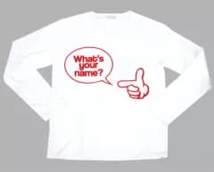 【中古】Tシャツ(男性アイドル) What’s your name? 長袖Tシャツ レッド 「★さよなら!～青山劇場★ PLAYZONE 30YEARS ★1232」